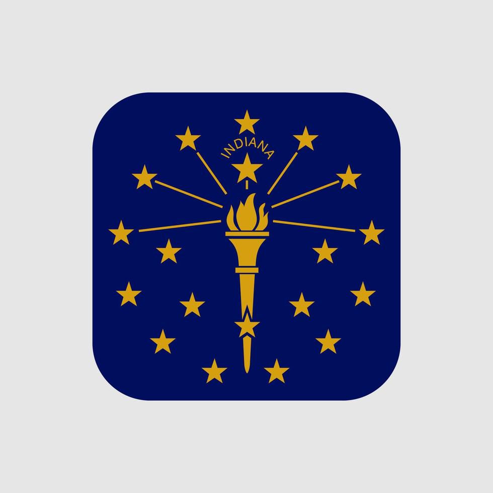 Indiana state flag. Vector illustration.