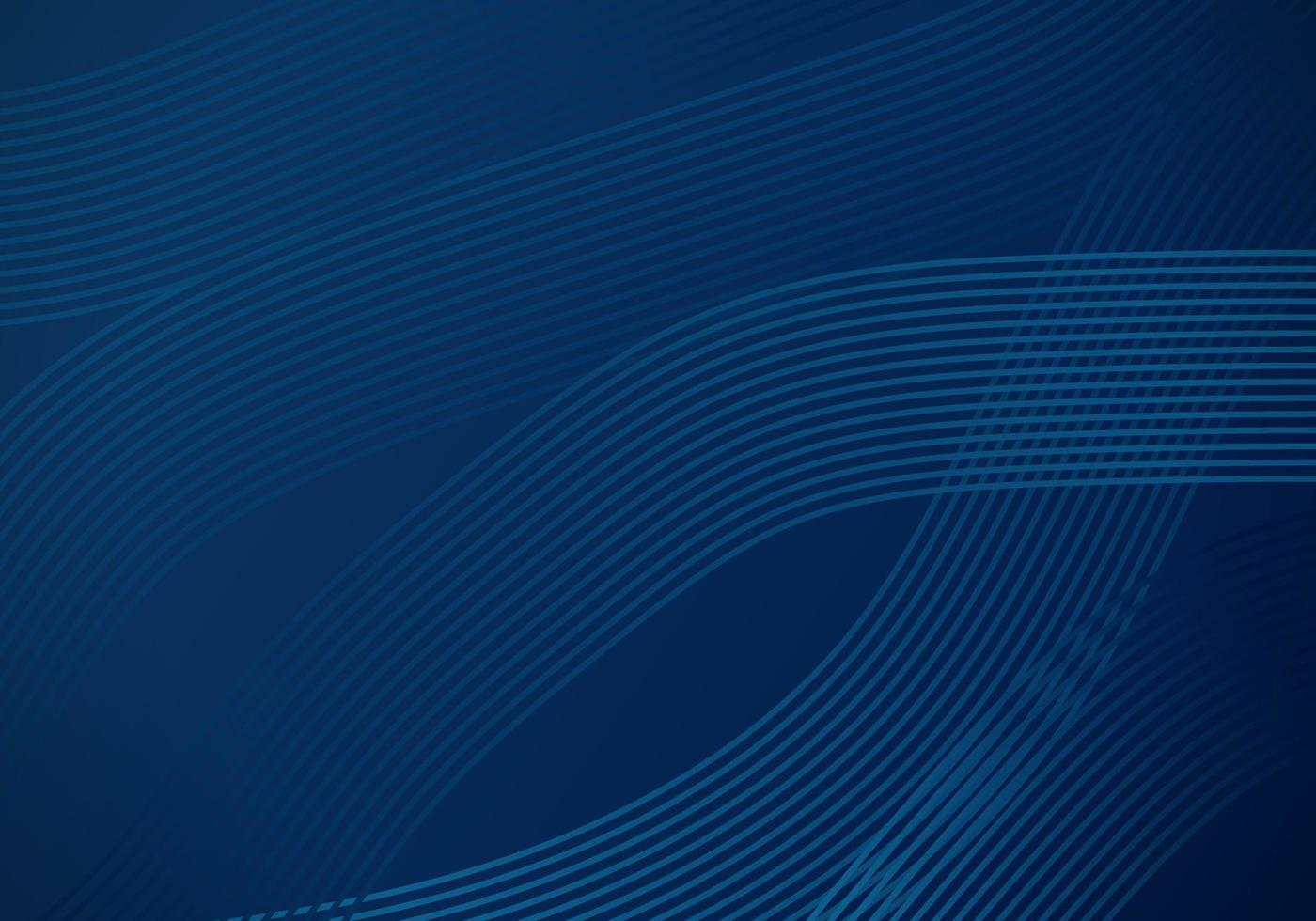 3D Modern Wave Curve Abstract Presentation Dark Blue Background with Copy Space vector