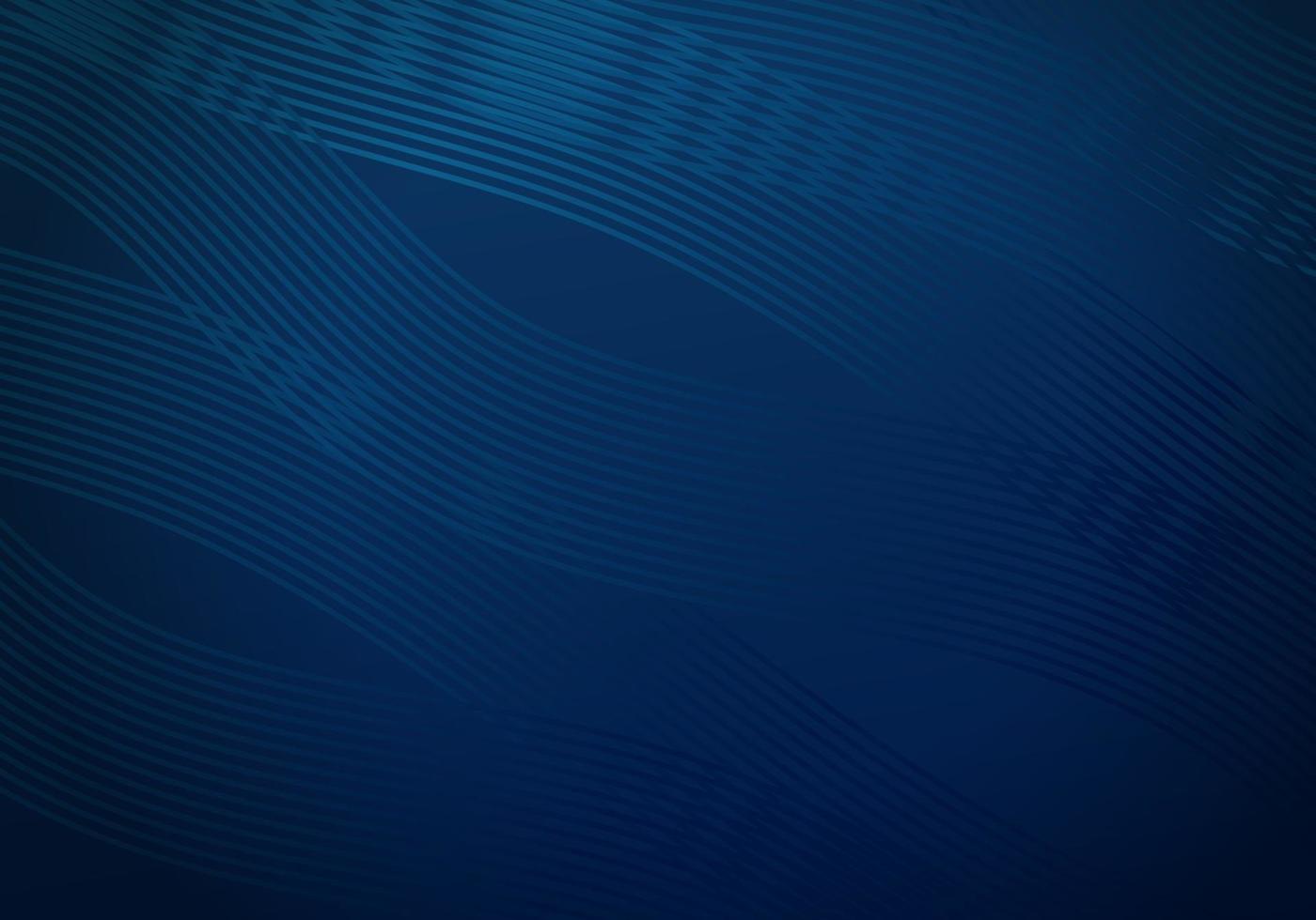 3D Modern Wave Curve Abstract Presentation Dark Blue Background with Copy Space vector