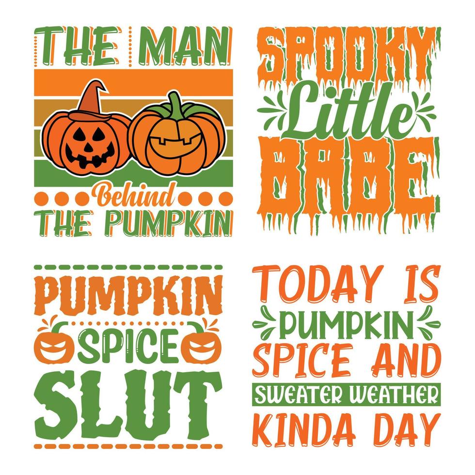 Pumpkin t shirt design Bundle vector