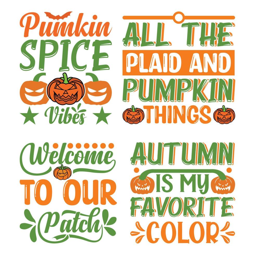 Pumpkin t shirt design Bundle vector