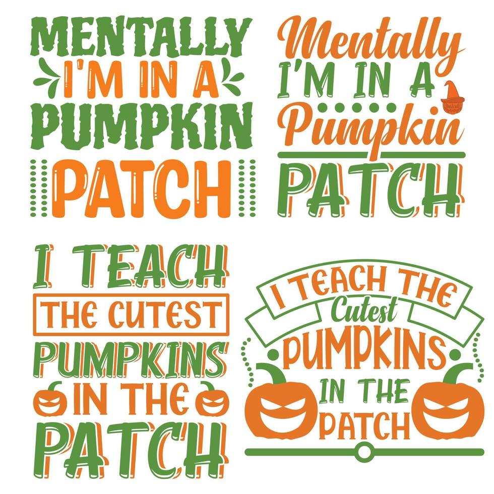 Pumpkin t shirt design Bundle vector