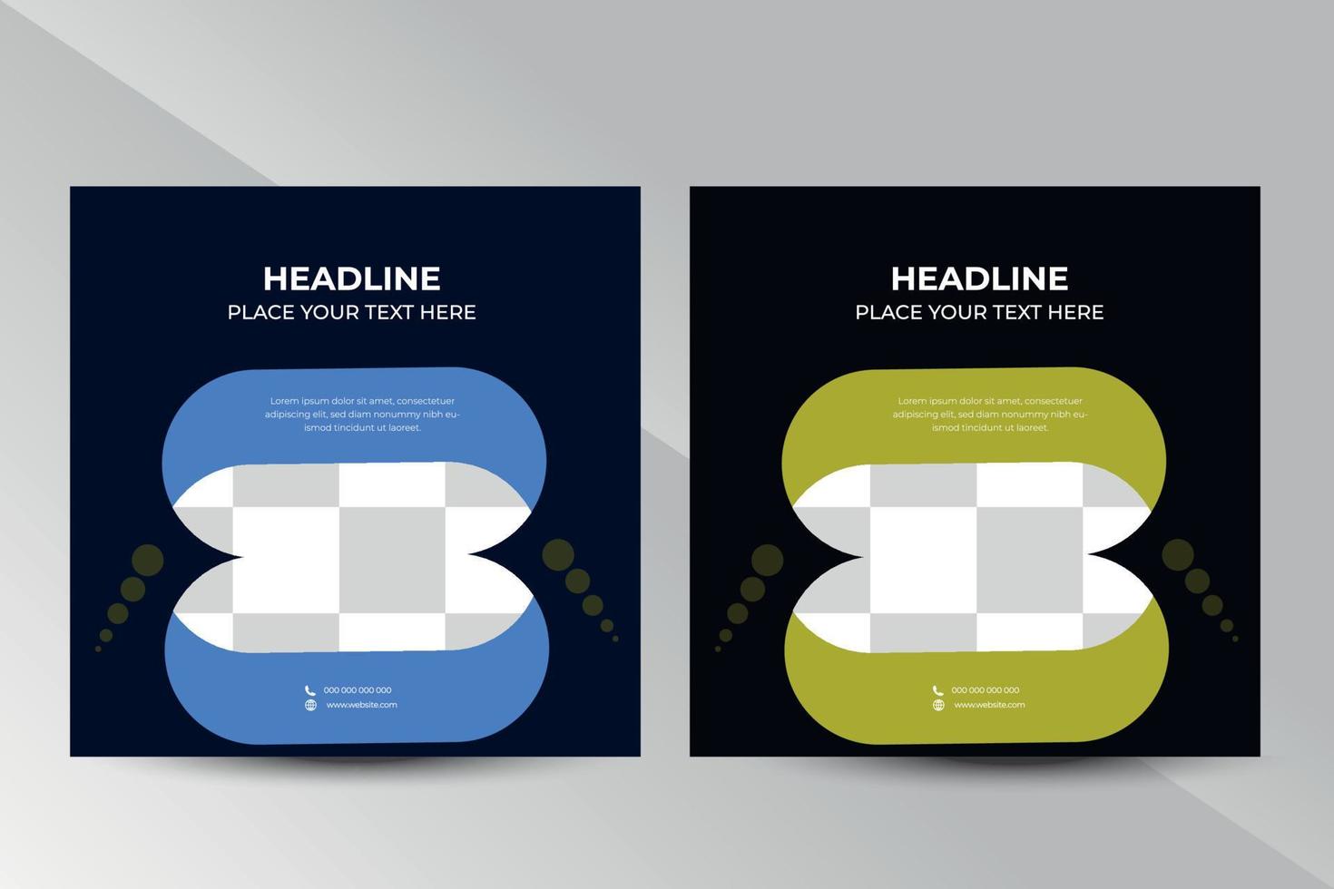Modern Social Media Design Template vector