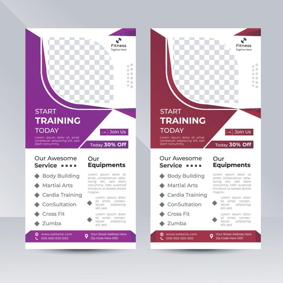 Modern Roll Up Banner Design Template vector