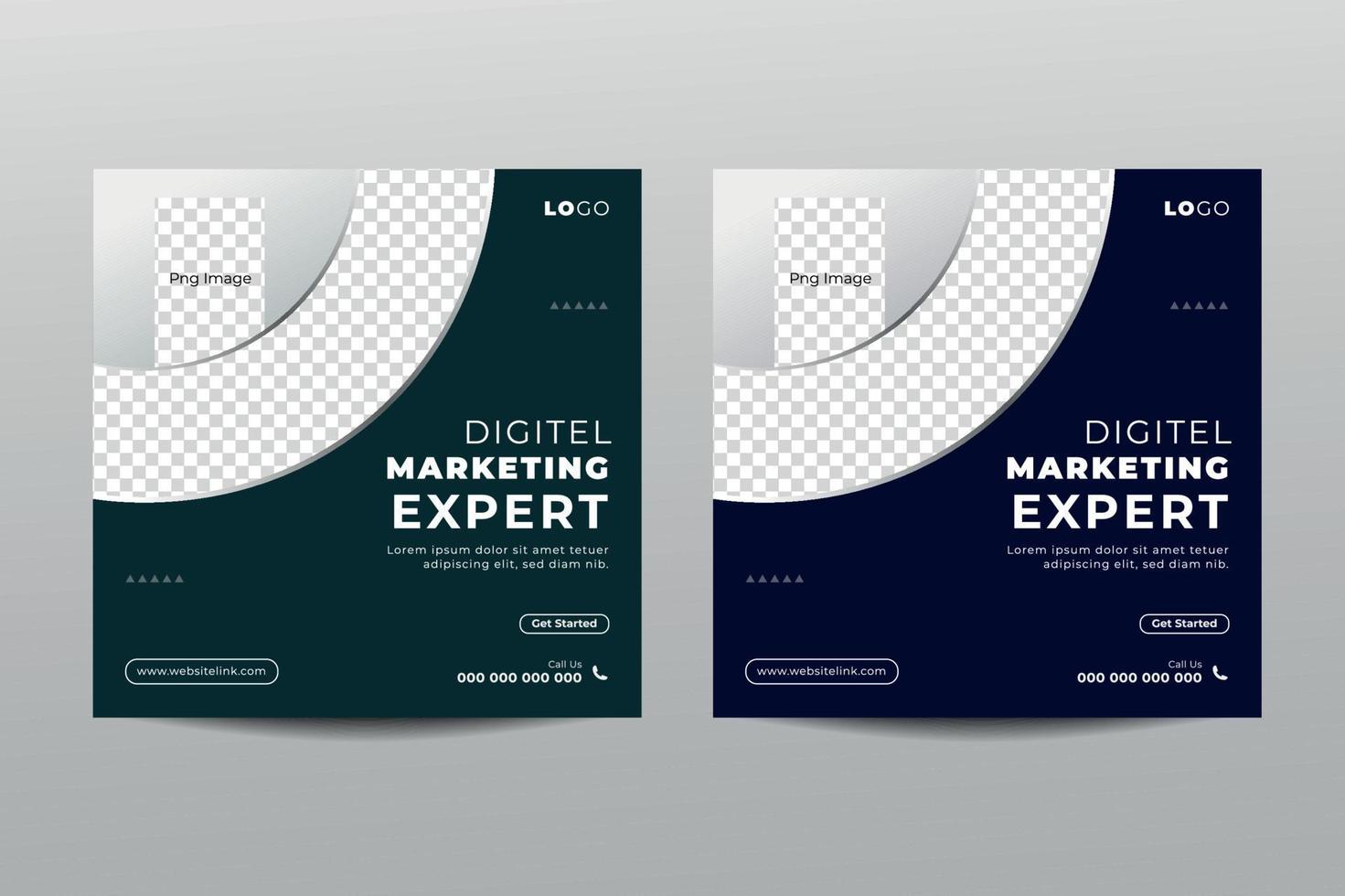 Modern Social Media Design Template vector