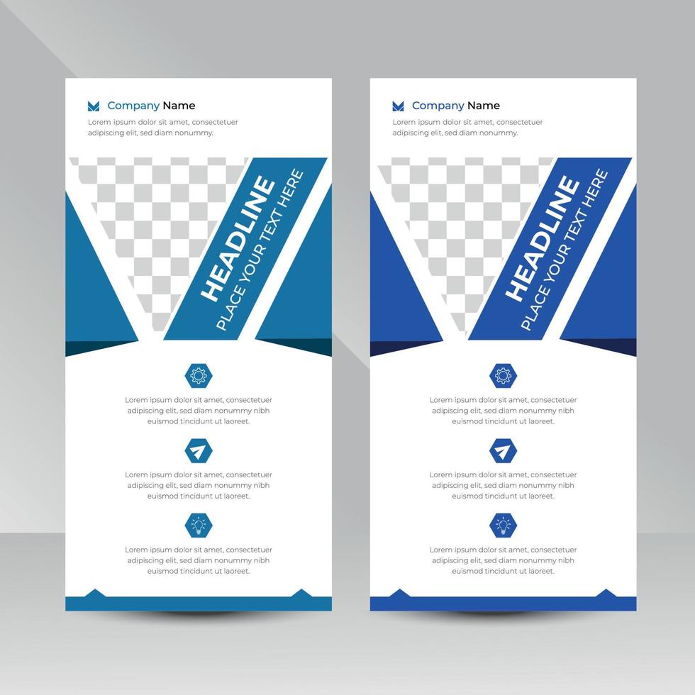 Modern Roll Up Banner Design Template vector