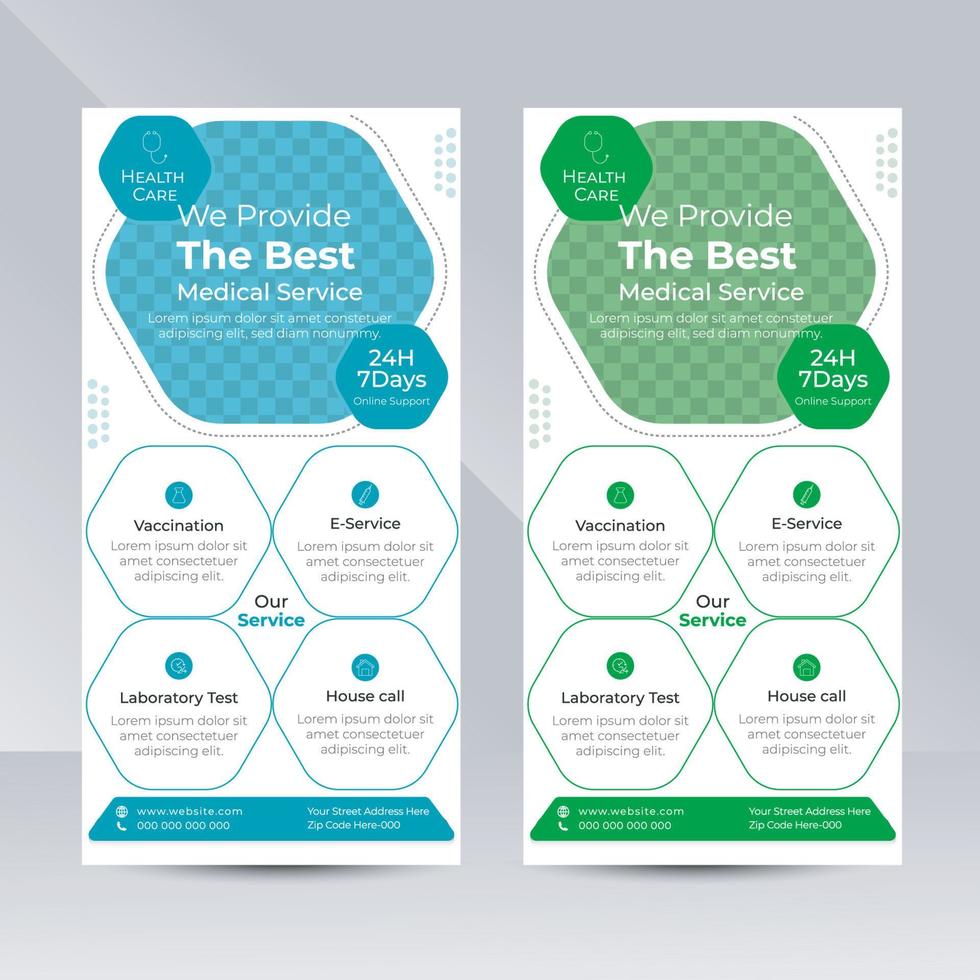 Modern Roll Up Banner Design Template vector