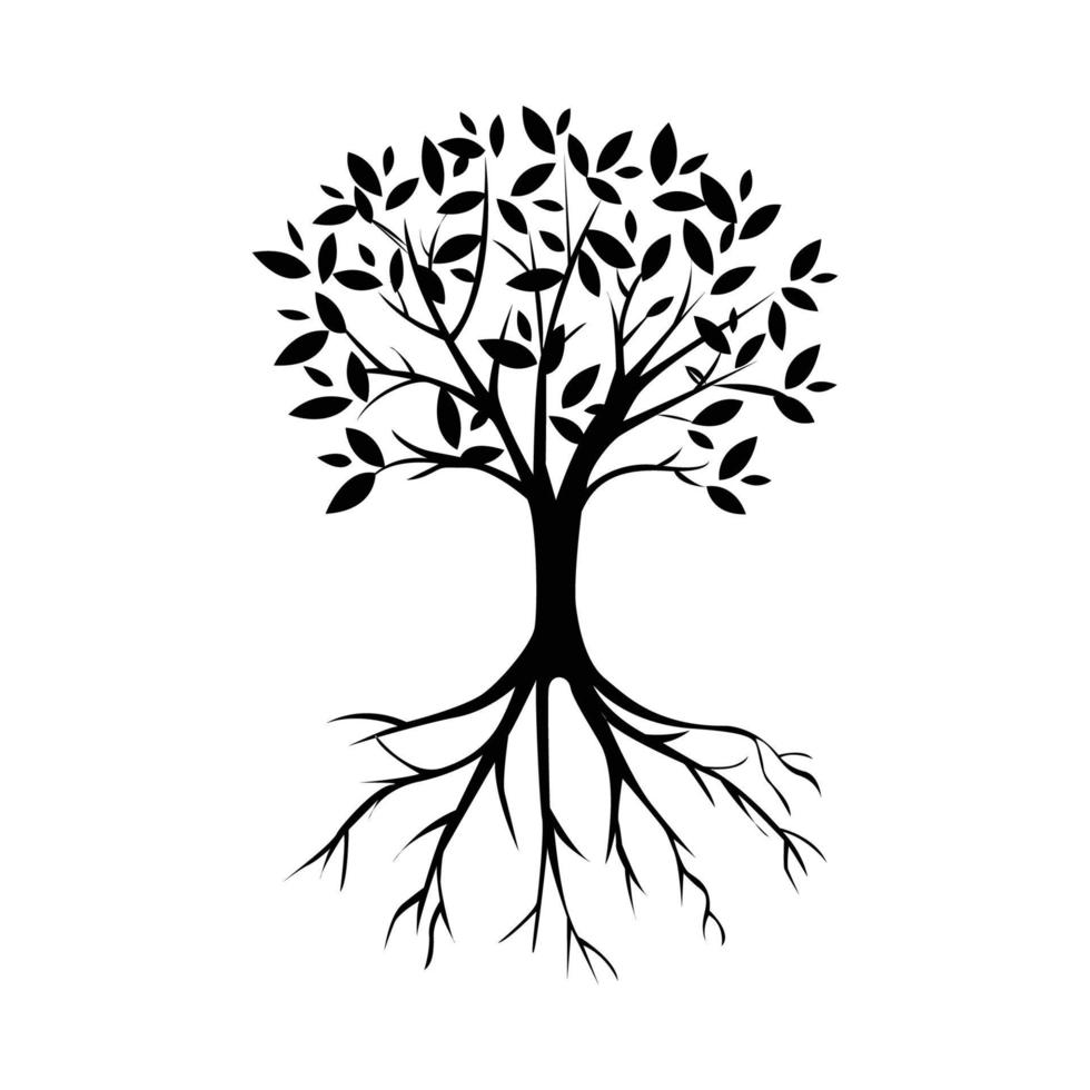 icono de árbol familiar, ilustración de vector de árbol, reunión familiar