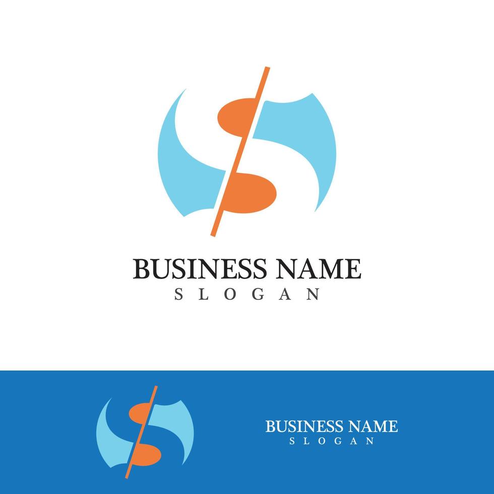 Business corporate S letter logo vector