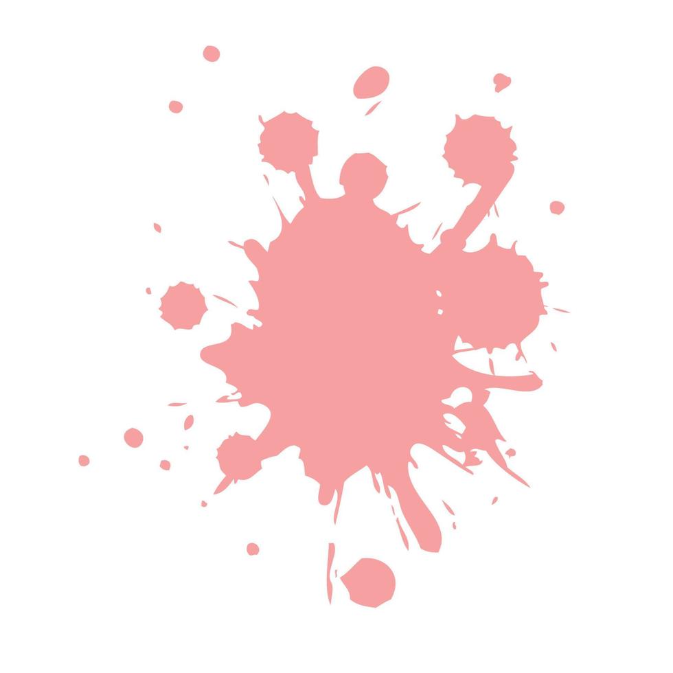 Color ink splashes. Grunge splatters. Abstract background. Grunge text banners vector