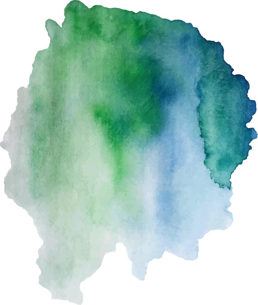 Abstract Isolated watercolor splatter stain, Watercolor splash vector