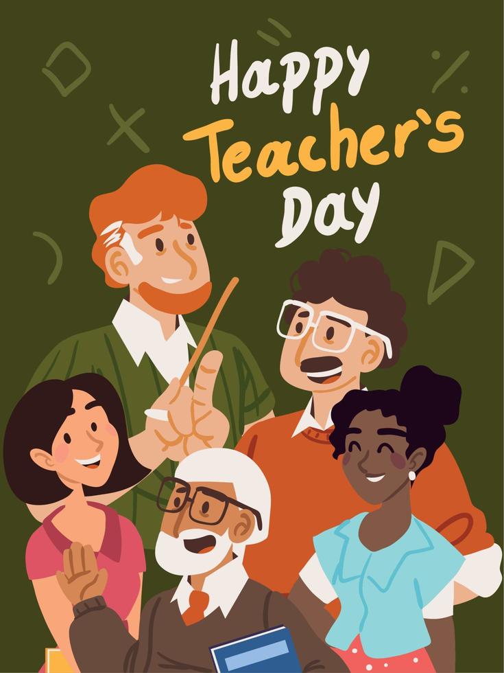 teachers day, banner vector