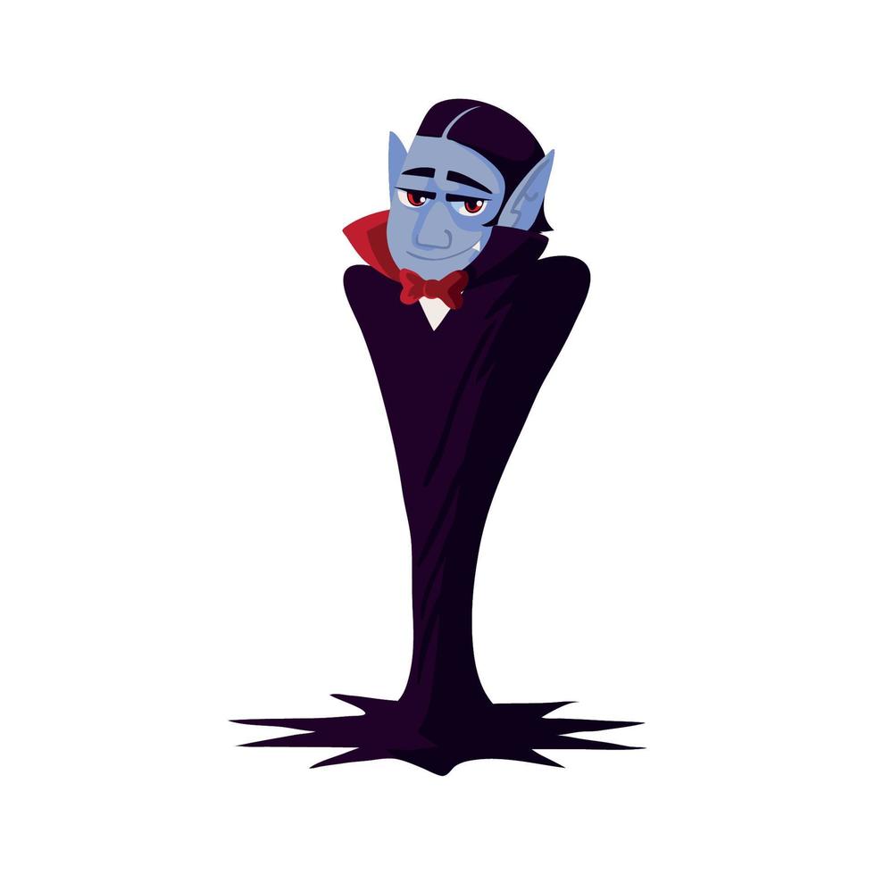 personaje de drácula de halloween, icono vector