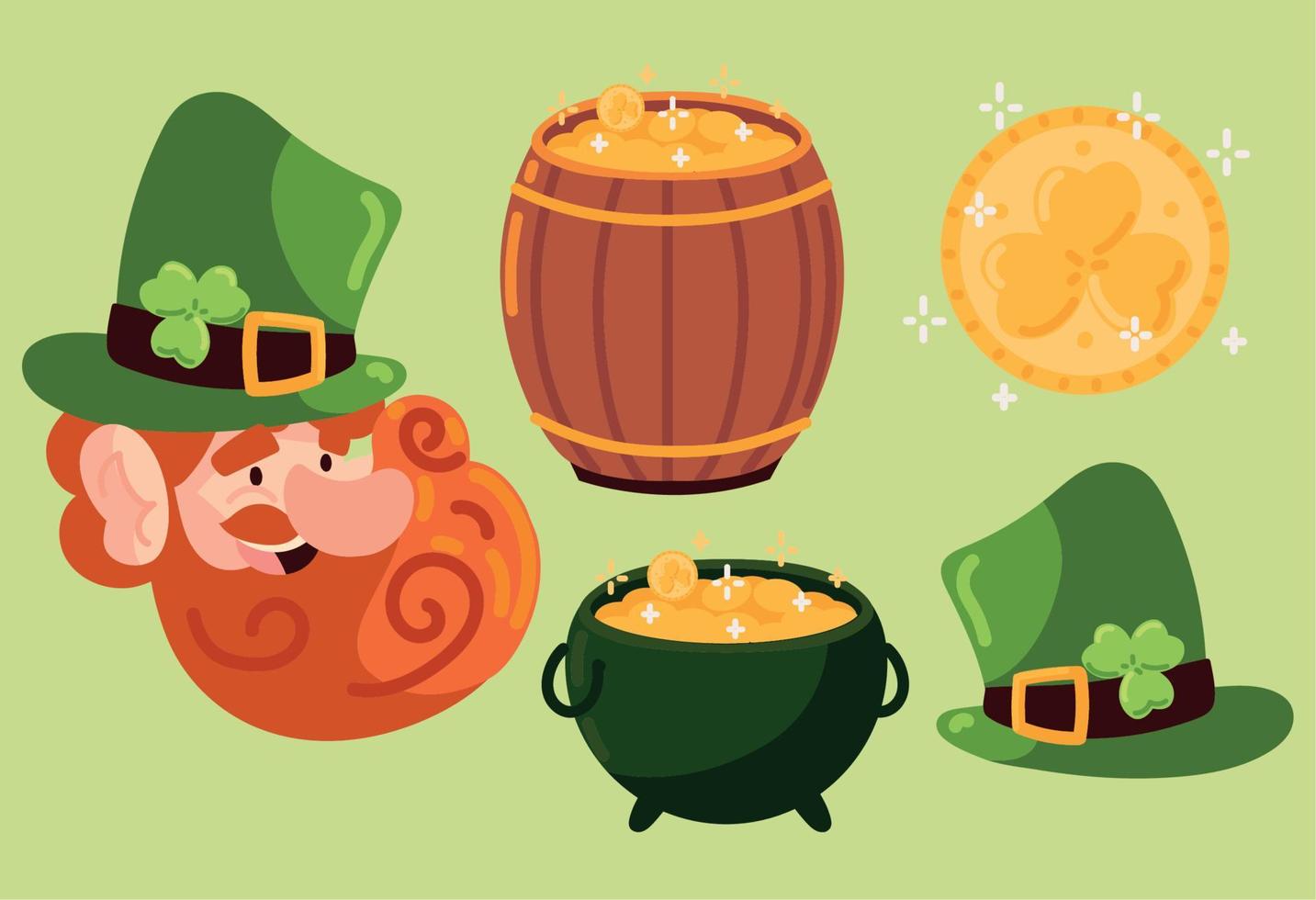icons st patricks day vector