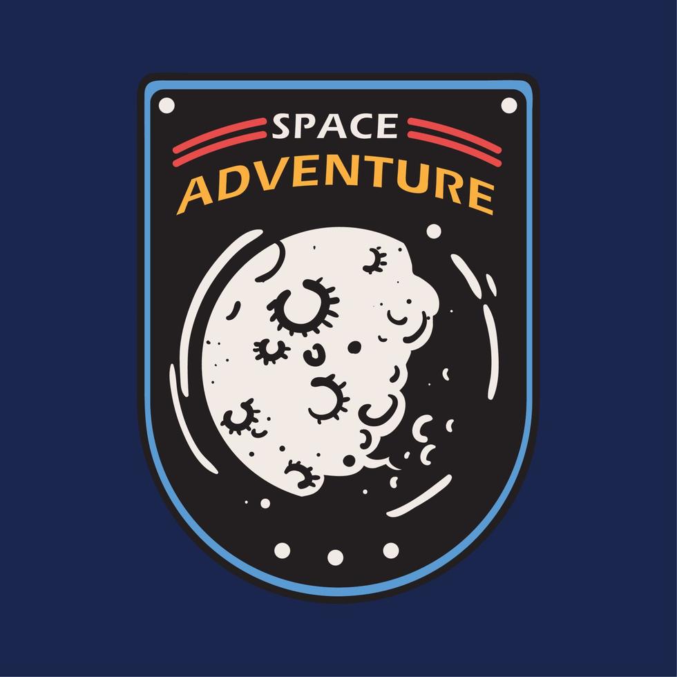 space adventure badge vector