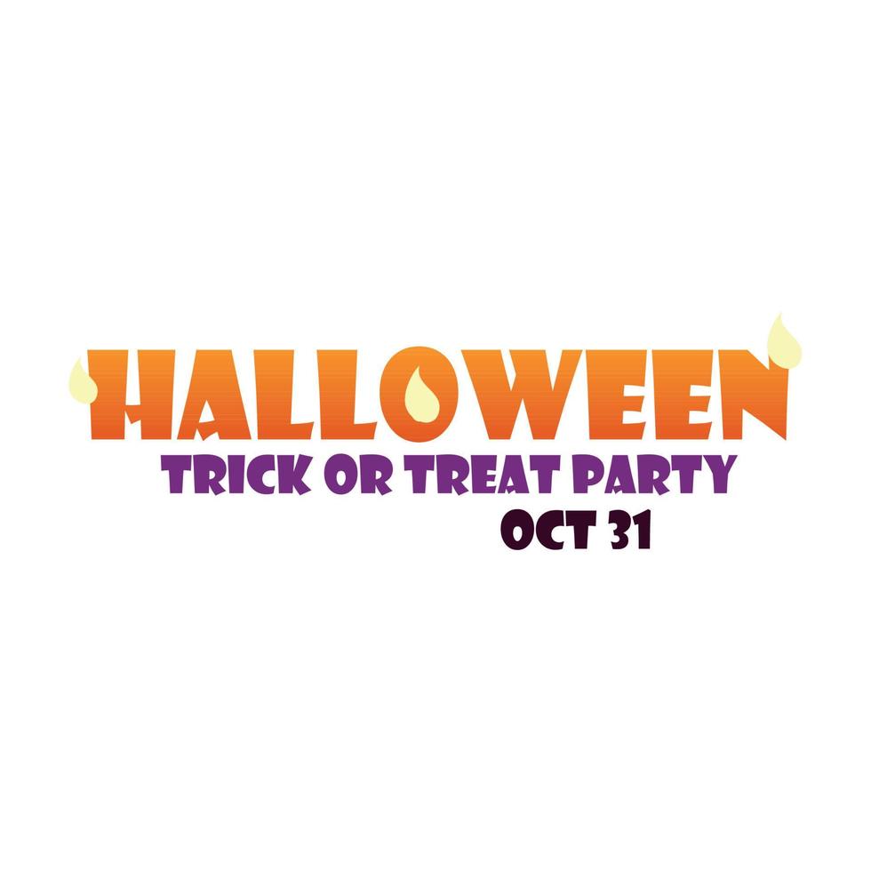 halloween trick or treat party oct 31 vector