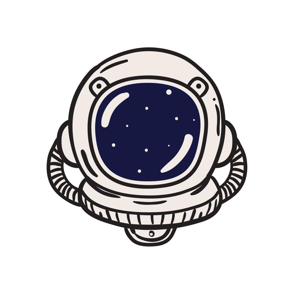 space astronaut helmet vector