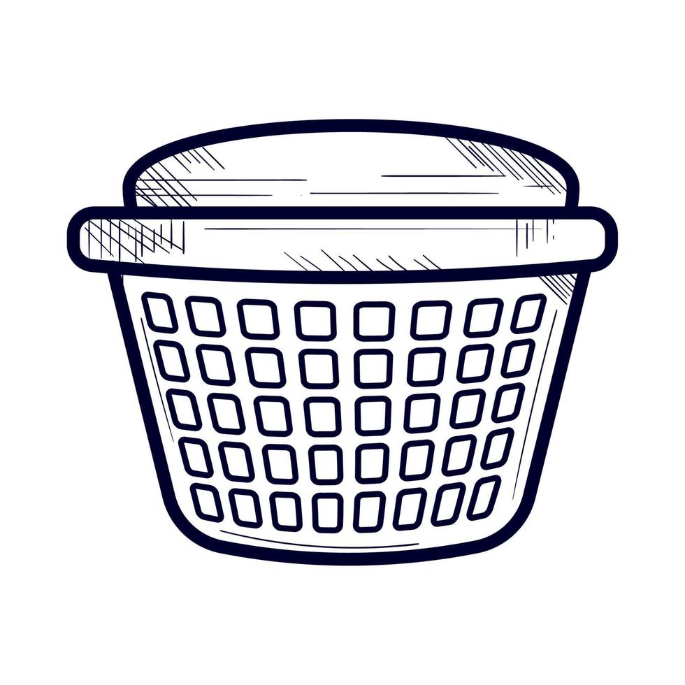 laundry basket icon vector