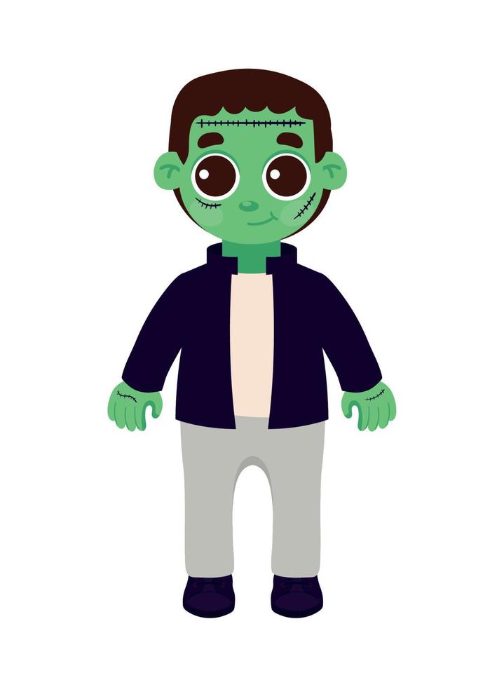 personaje de frankenstein de halloween vector