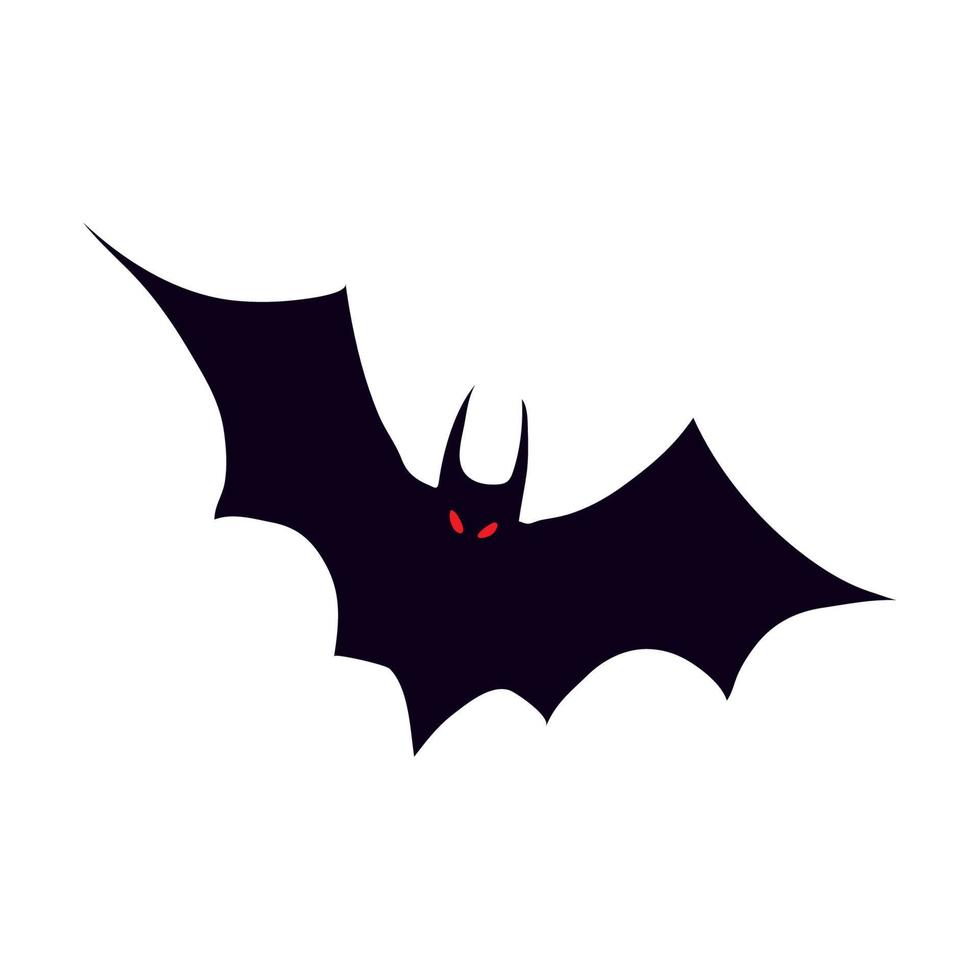 halloween creepy bat vector