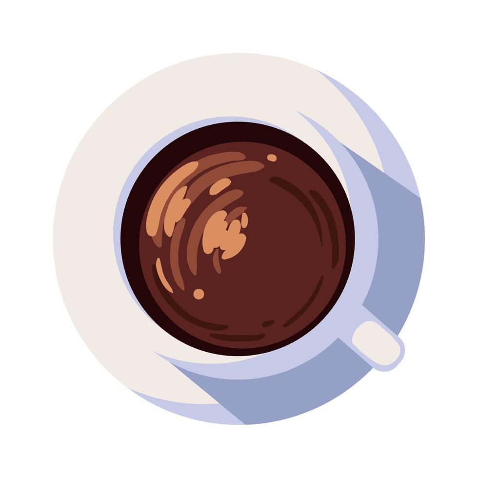 coffee cup on saucer vector