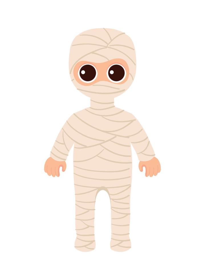 halloween mummy character vector