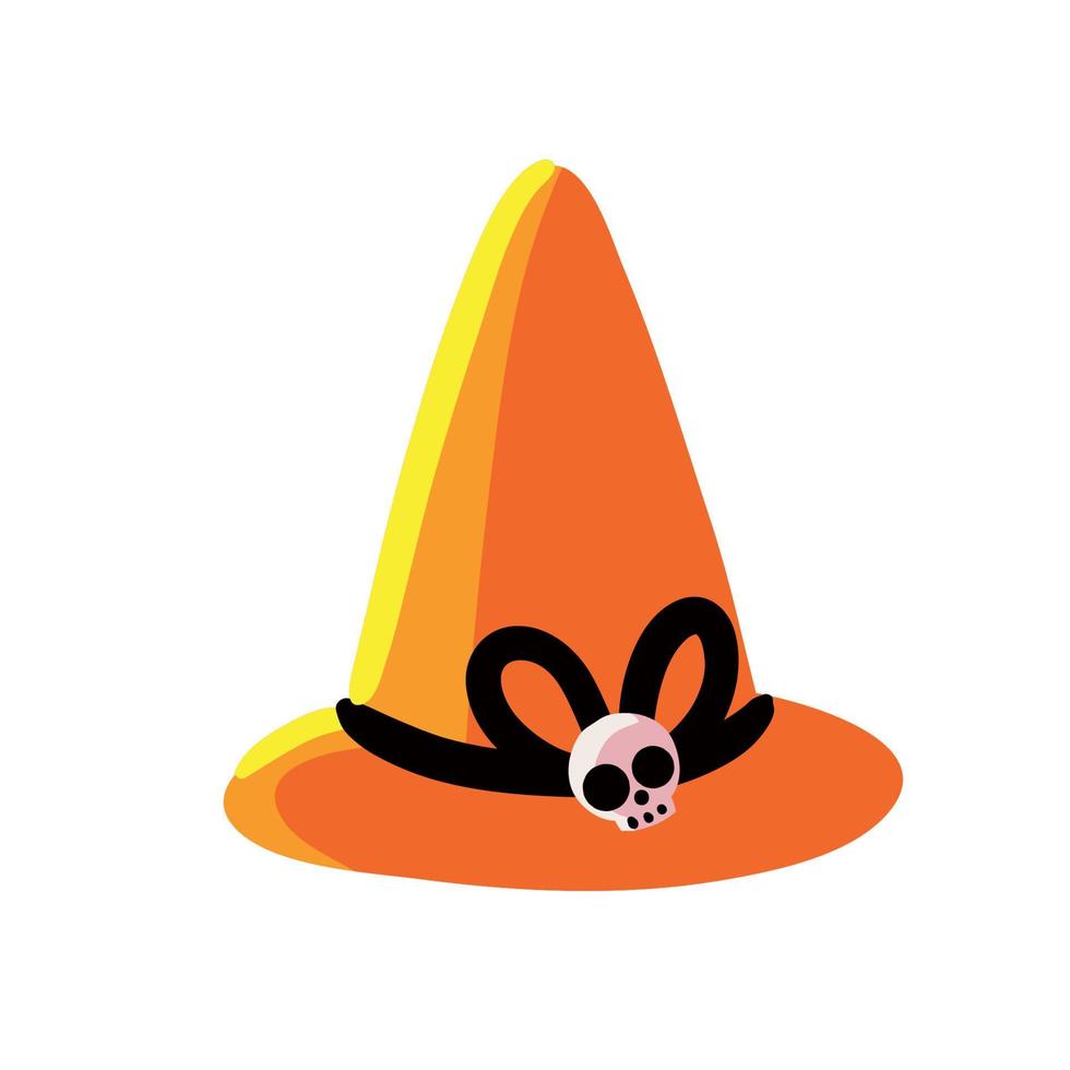 halloween witch hat vector