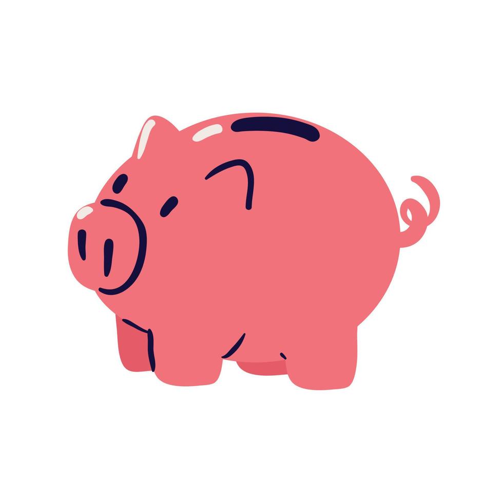 piggy bank icon vector