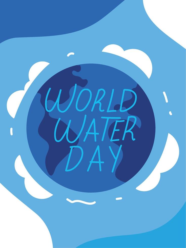 world water day banner vector