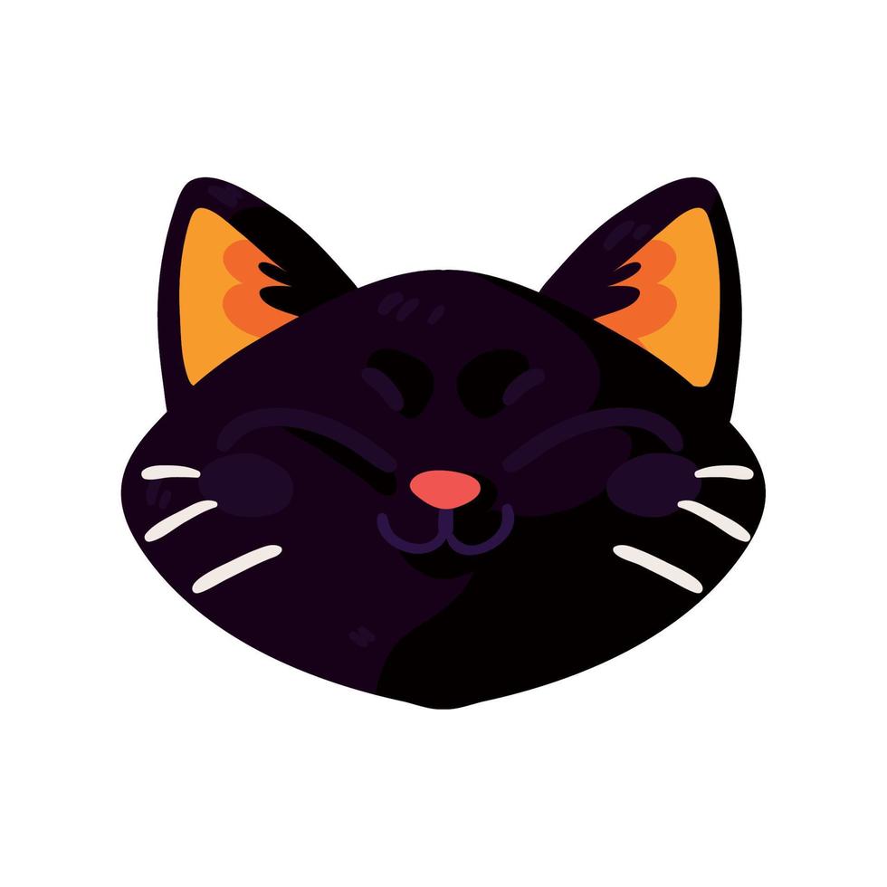 cute face cat vector