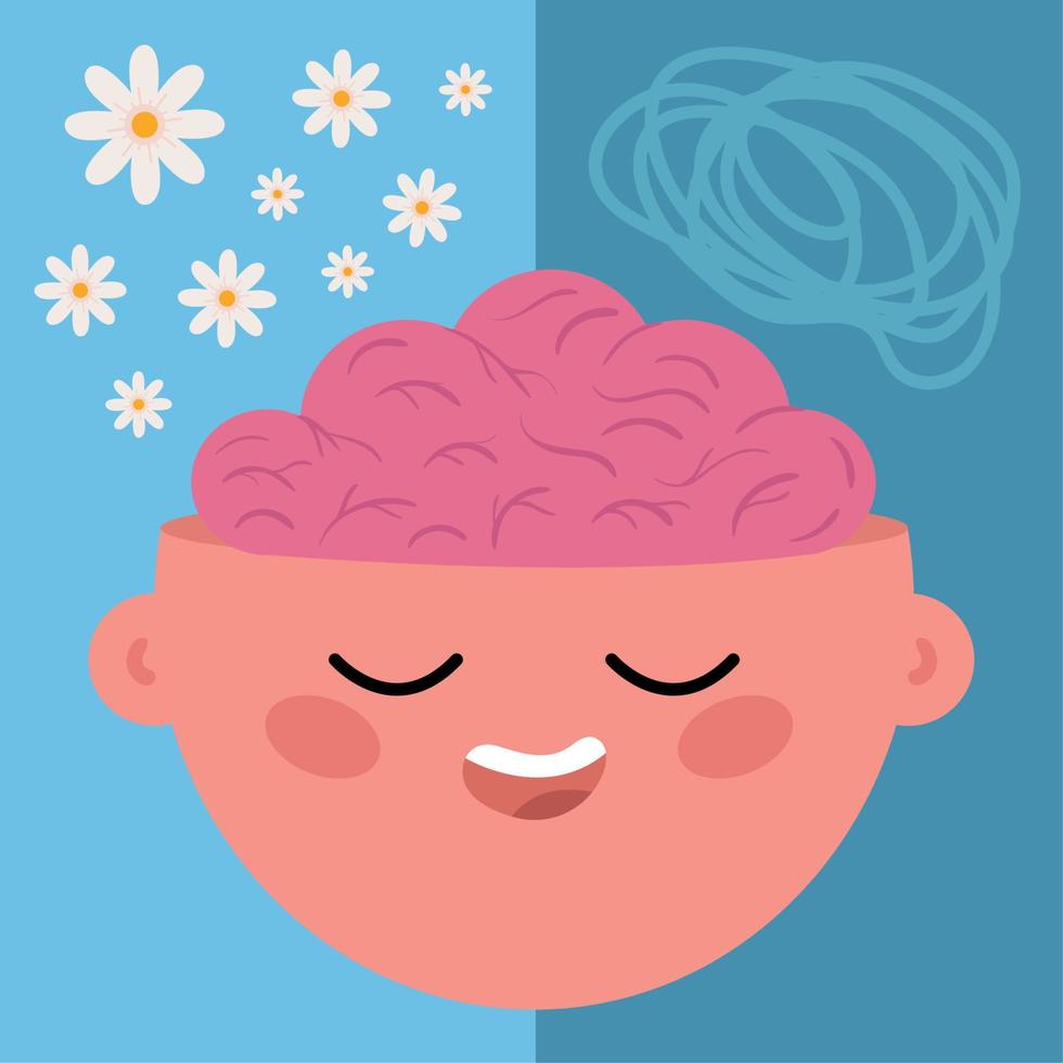 mental health, concept vector