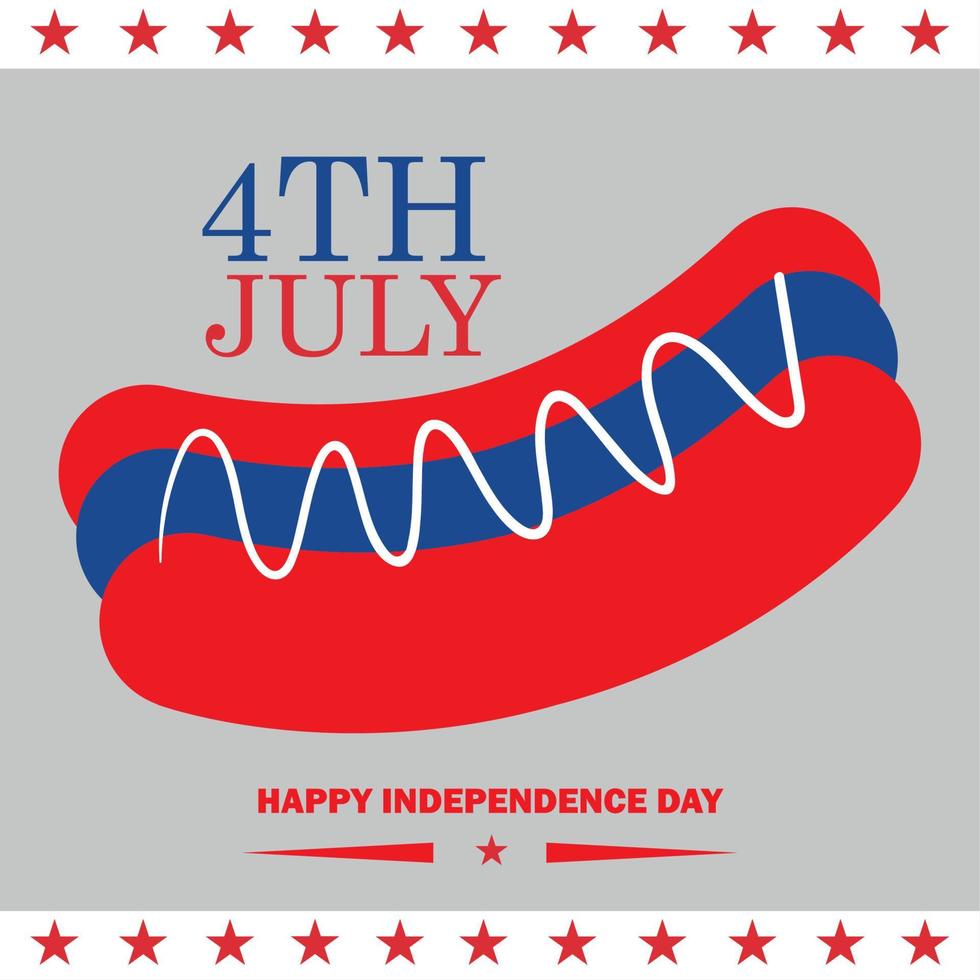 happy USA independence day vector