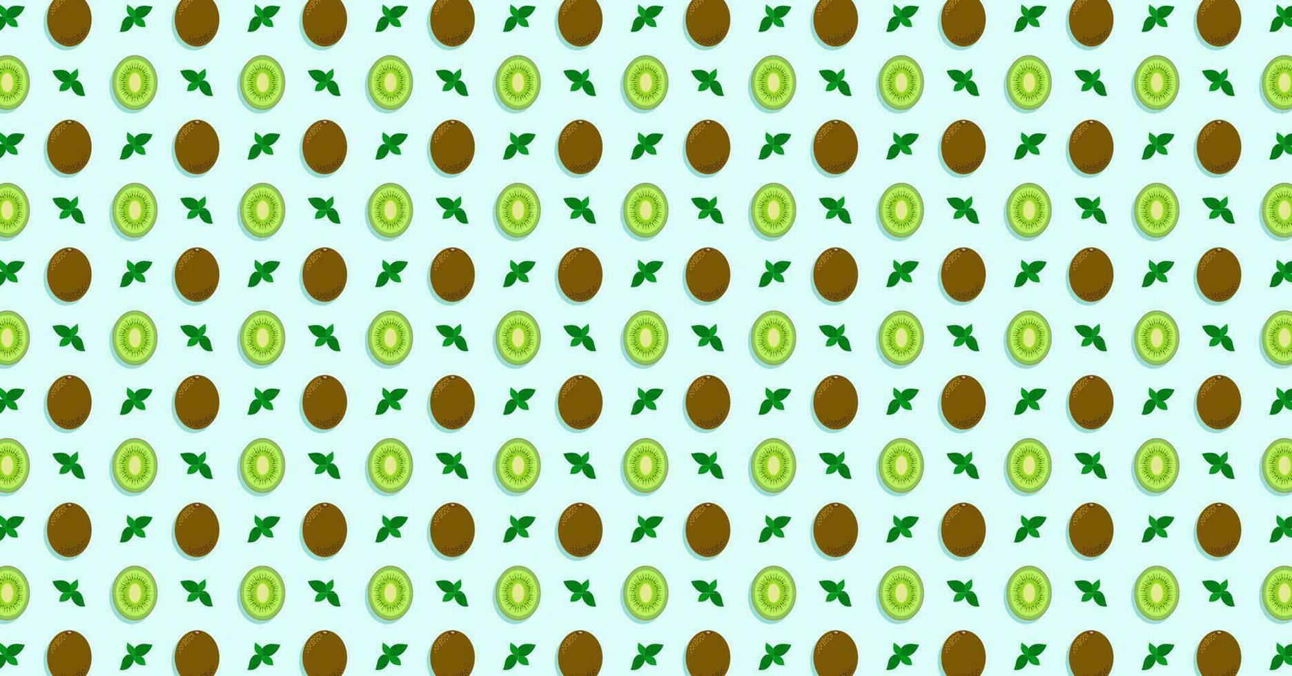 Kiwi Fruit Pattern Bacground vector