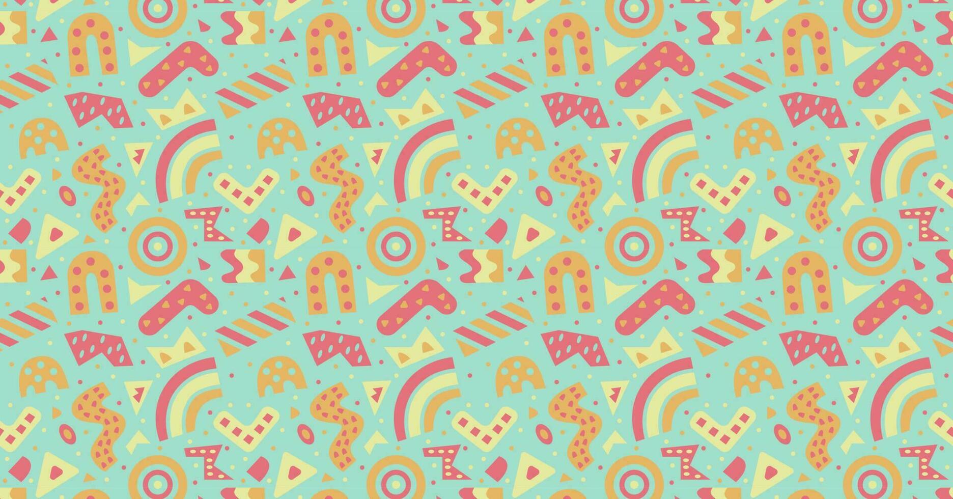 Minimal Memphis seamless pattern background vector