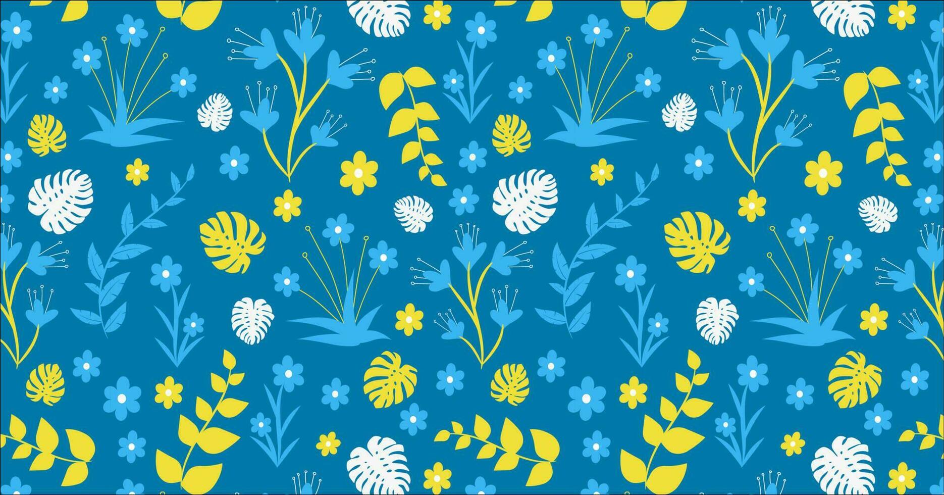 fondo floral sin patrón vector