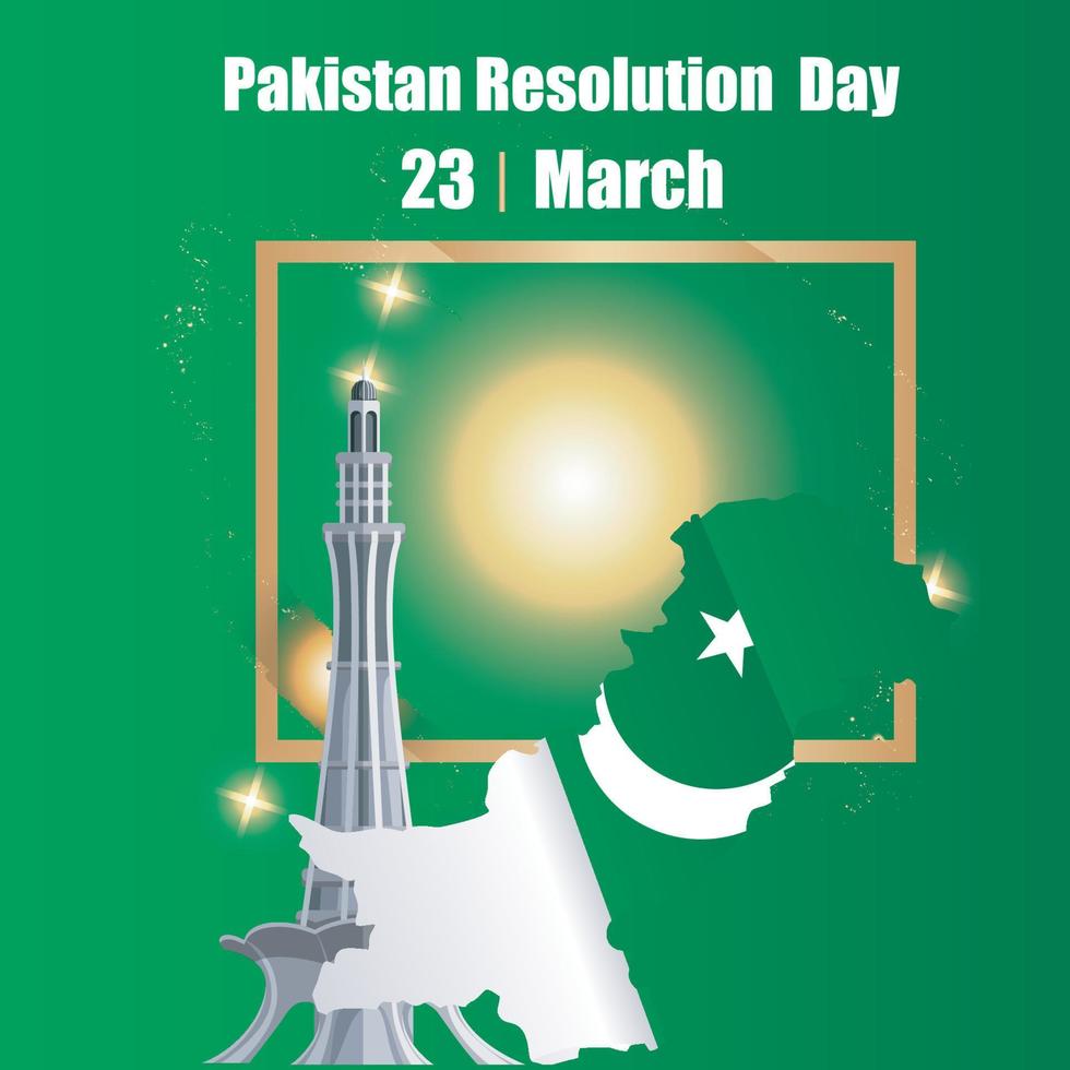 Pakistan Resolution Day vector