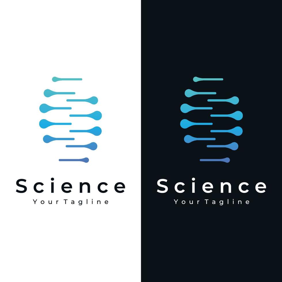 elementos de ADN de plantilla de diseño de logotipo. biotecnología, gente de adn, bioadn, espirales de adn. los logotipos pueden ser para ciencia, farmacia y medicina. vector