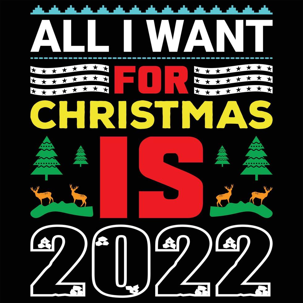 Christmas best t-shirt design vector