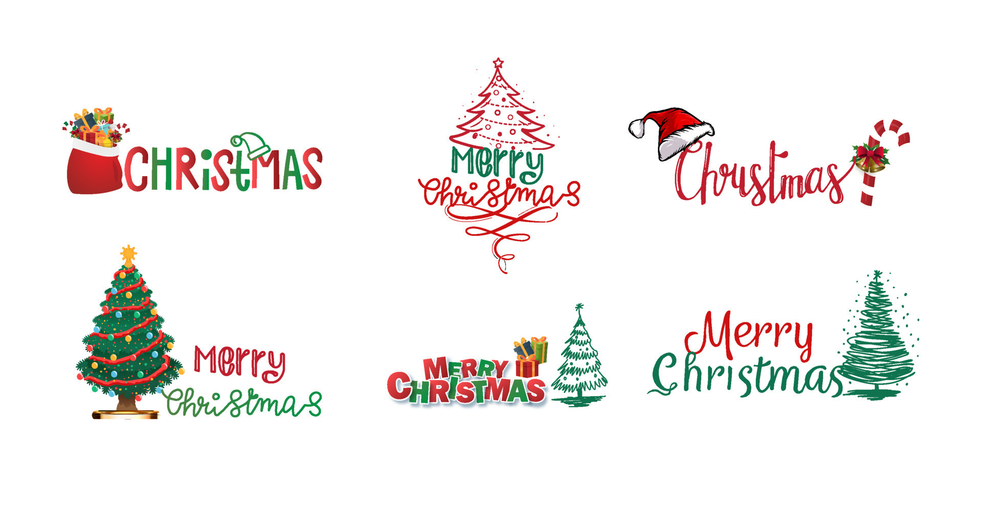 aantrekken lied Niet ingewikkeld Merry Christmas Sticker Vector Art, Icons, and Graphics for Free Download