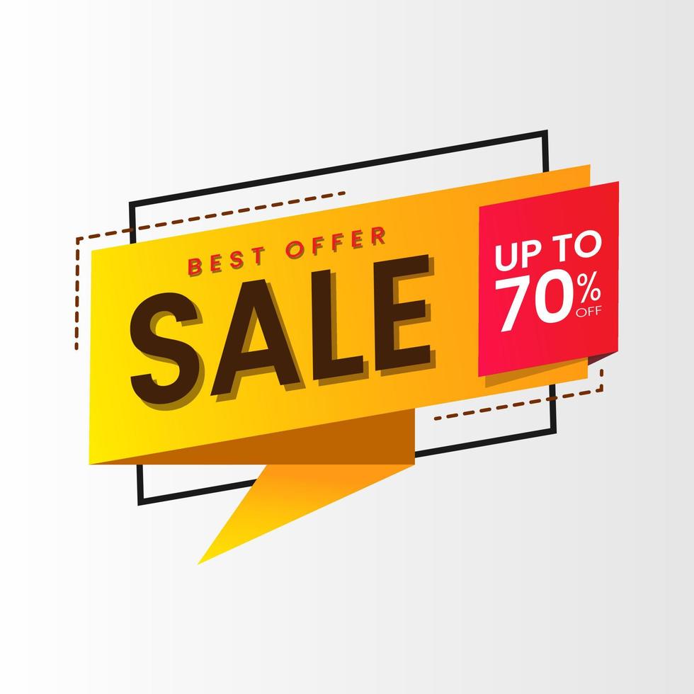 Best Sale Banner Promotion Background vector