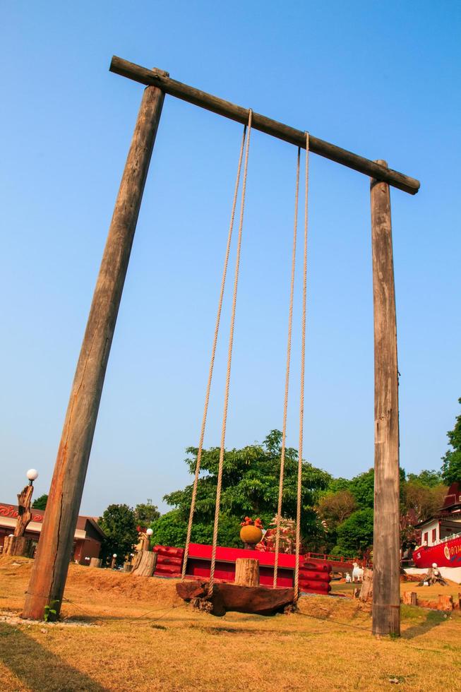 giant swing on wooden photo