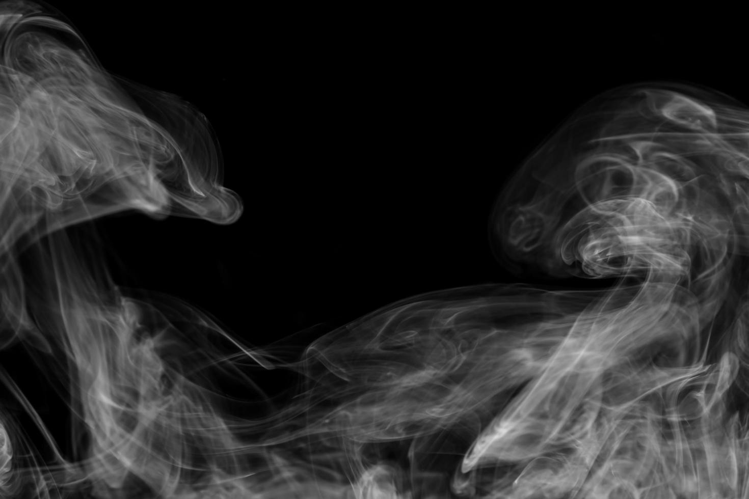 colored smoke isolated on white background photo