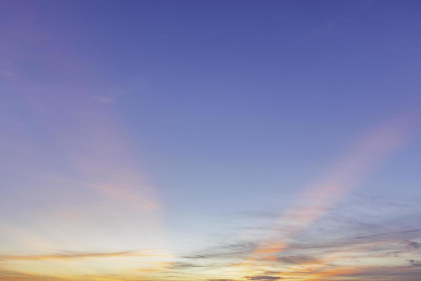 Colorful sky during sunset. photo