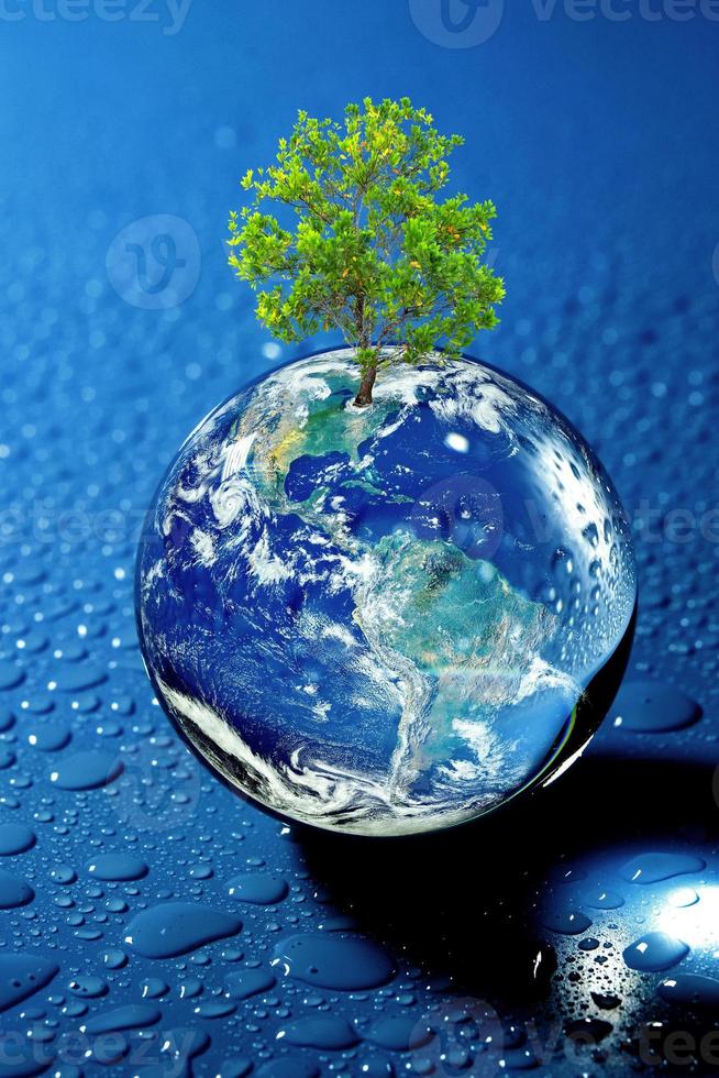 save the world concept protect the environment on earth day photo
