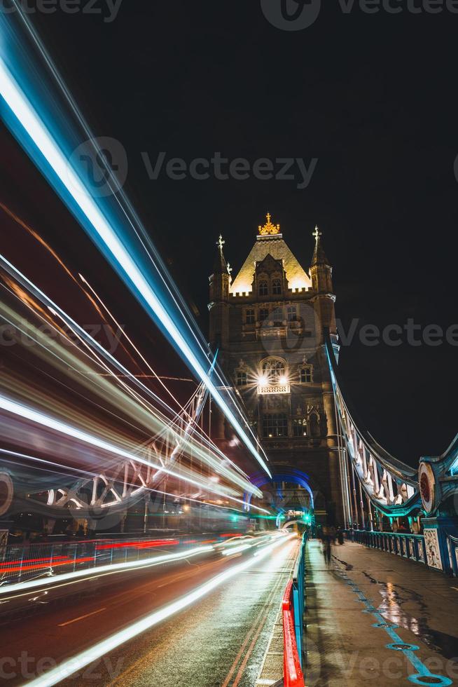 Tower Bridge at night, London photo