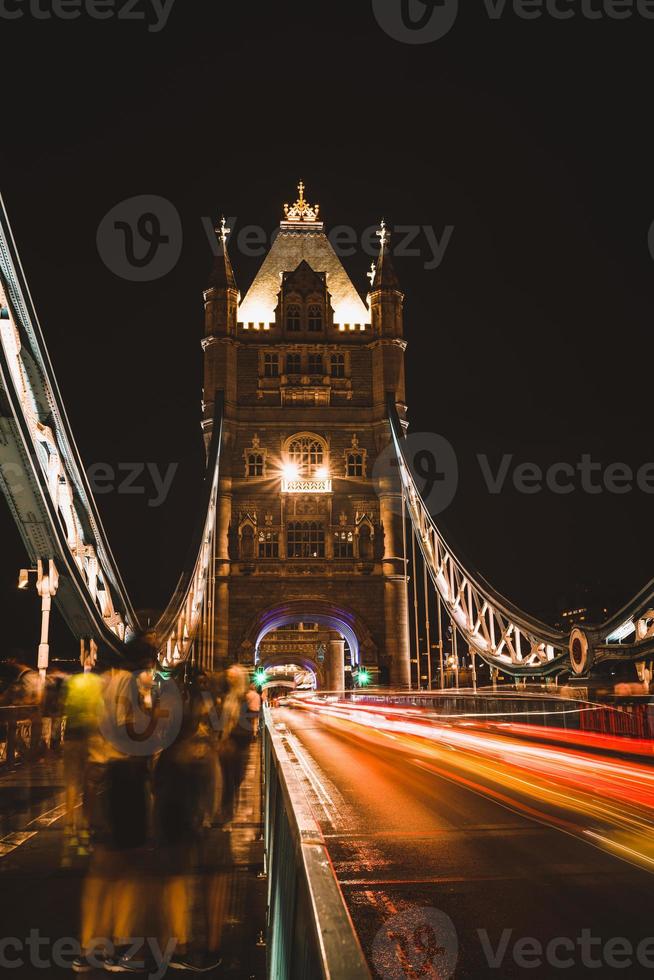 Tower Bridge at night, London photo