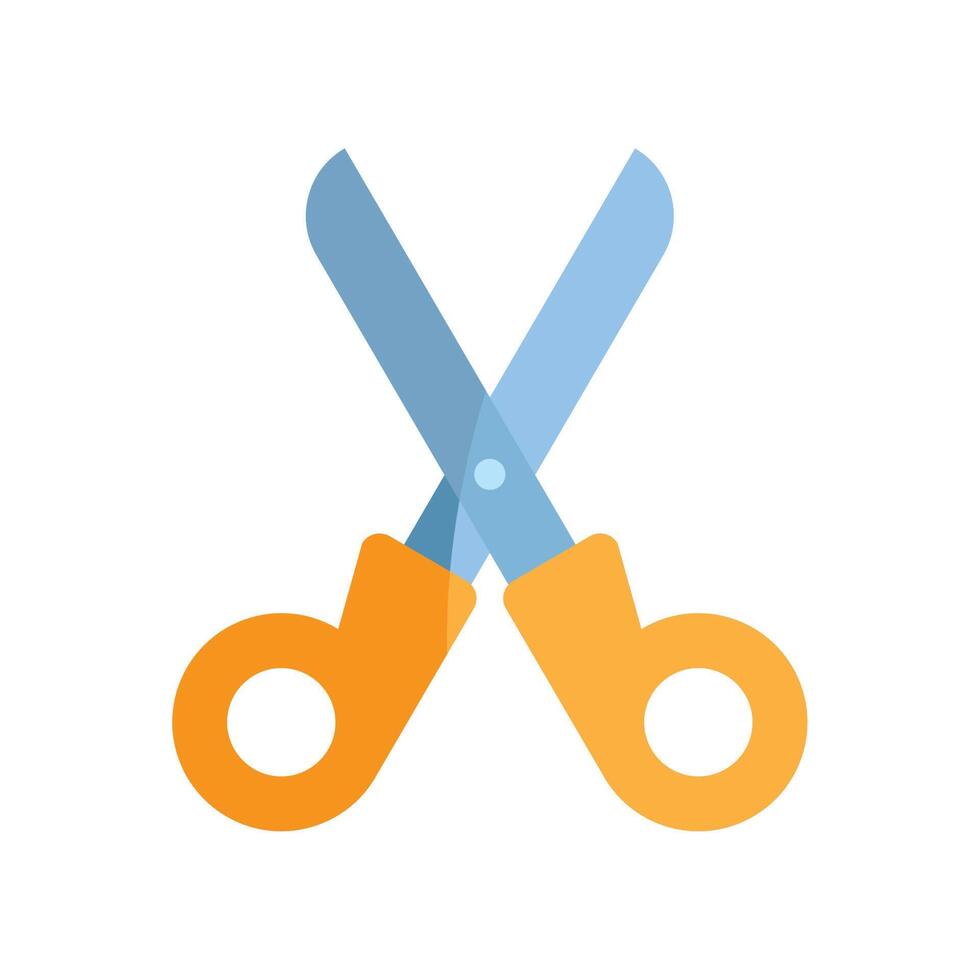 scissors cut tool vector