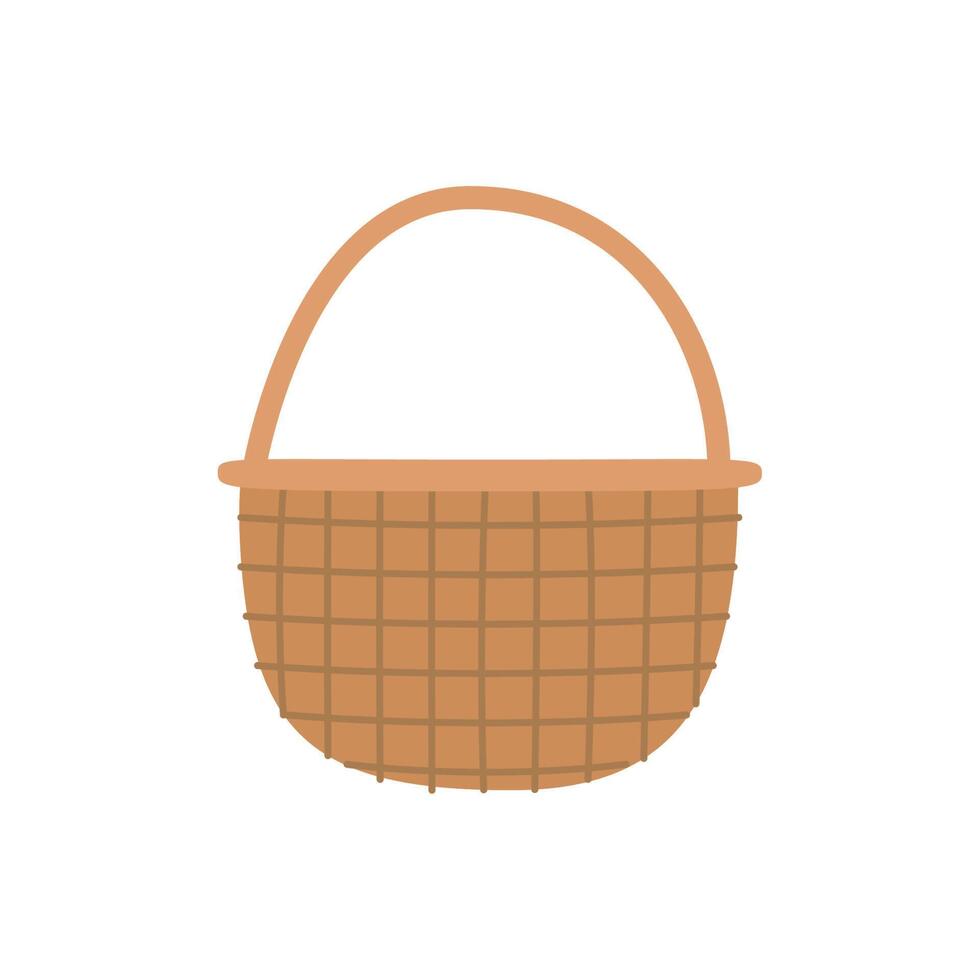 basket straw decoration 11146084 Vector Art at Vecteezy