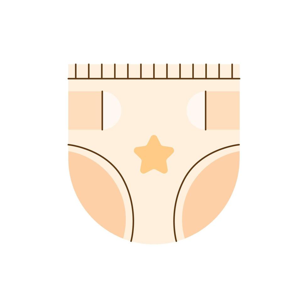 girl baby panty vector