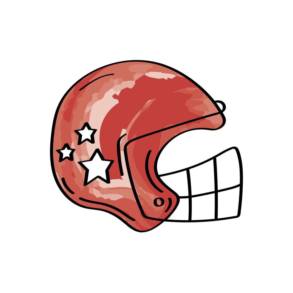 casco de futbol americano vector